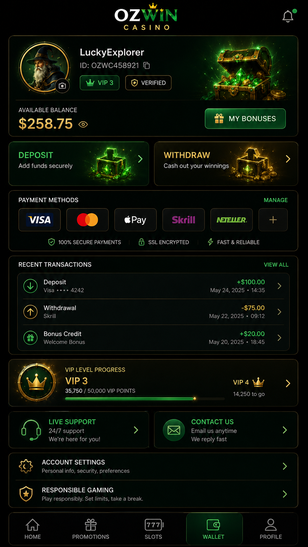 ozwin casino Gameplay