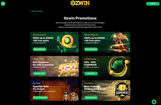 ozwin casino Gameplay