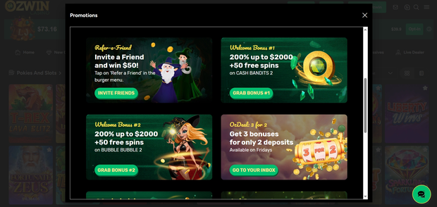 ozwin casino Gameplay